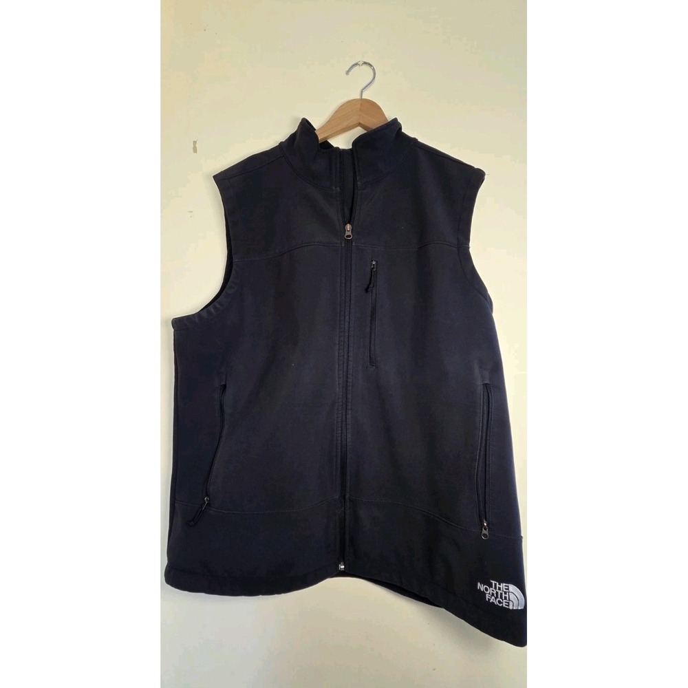 The North Face Men's Size XL Softshell Stretch Black Vest Hiking Outdoor